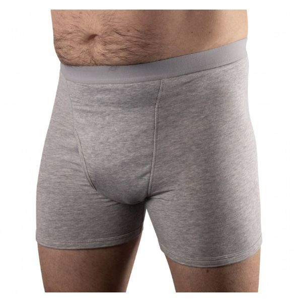 Conni Mens Kalven Boxer Shorts Grey Large