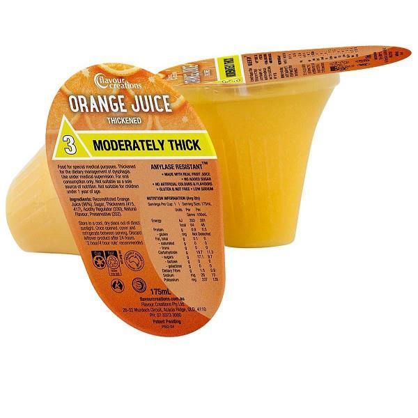 Flavour Creations Orange Juice 175mL Level 3 Moderately Thick