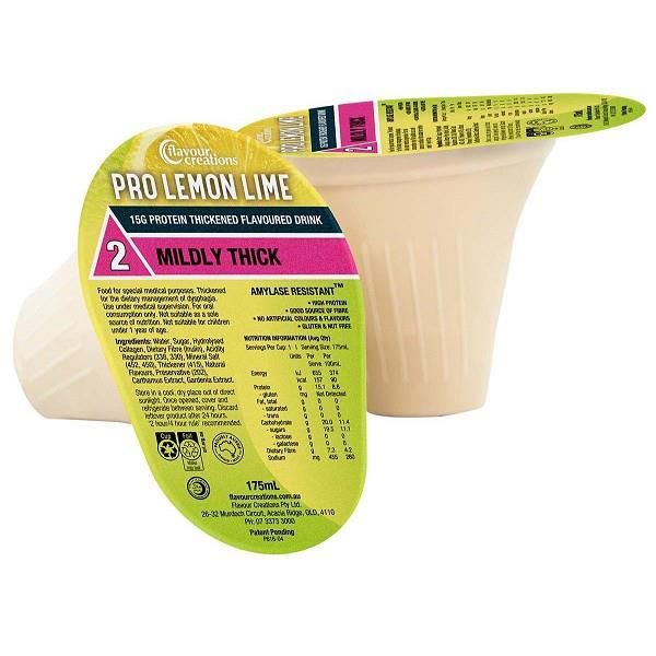 Flavour Creations Protein Fortified Lemon Lime 175mL Level 2 Mildly Thick