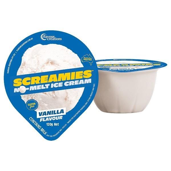 SCREAMIES No Melt Ice Cream Vanilla 120g