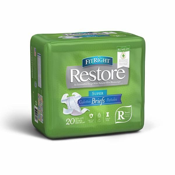 Fitright Remedy Briefs Regular 102-127cm Carton of 4 Packs of 20