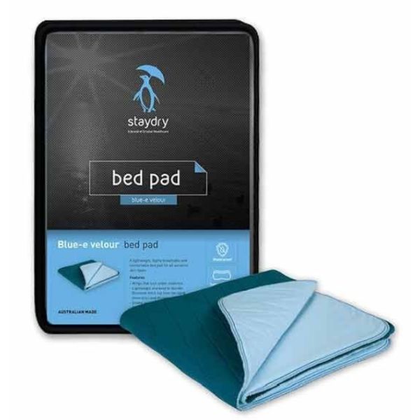 StayDry Blue-E Bed Pad King Single With Wings Clay