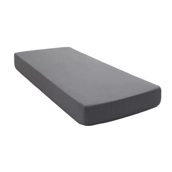 Knitted Jersey Fitted Bed Sheet Charcoal Queen 158cmx203cm
