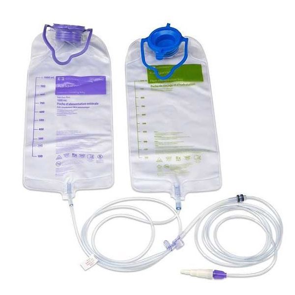Kangaroo EPUMP 1000ml Feed And Flush Bag Set
