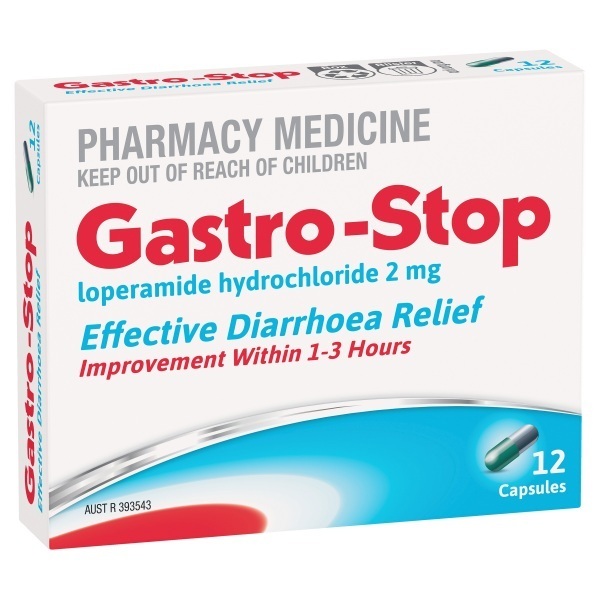 Gastro Stop Loperamide 2mg Cap PK12