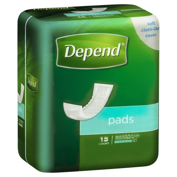 Depend Pads  Shields 845ml Packet 15
