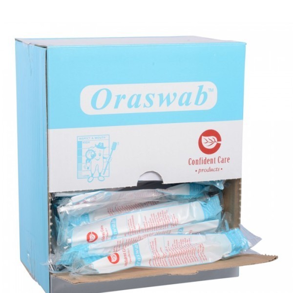 Confident Care Untreated Oral Swab  Box 100