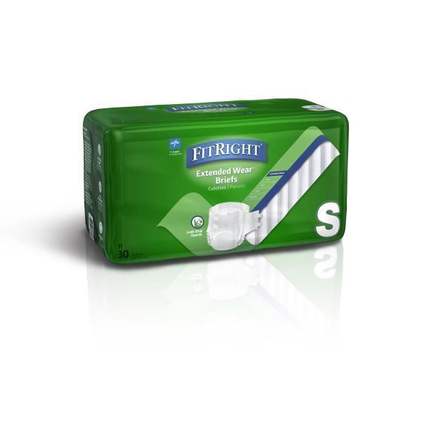 FitRight Extended Wear Briefs Small 48-79cm Ctn 120