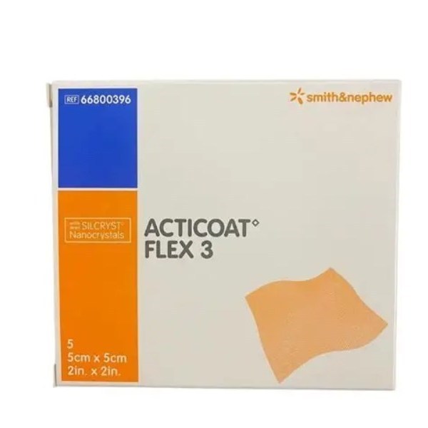 Acticoat Flex3 Silver Dressing 5x5cm
