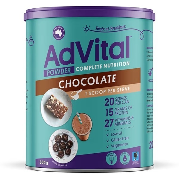AdVital Nutritionally Complete Chocolate Powder 500g
