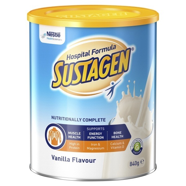 Sustagen Powder Hospital Formula Vanilla 840g Can