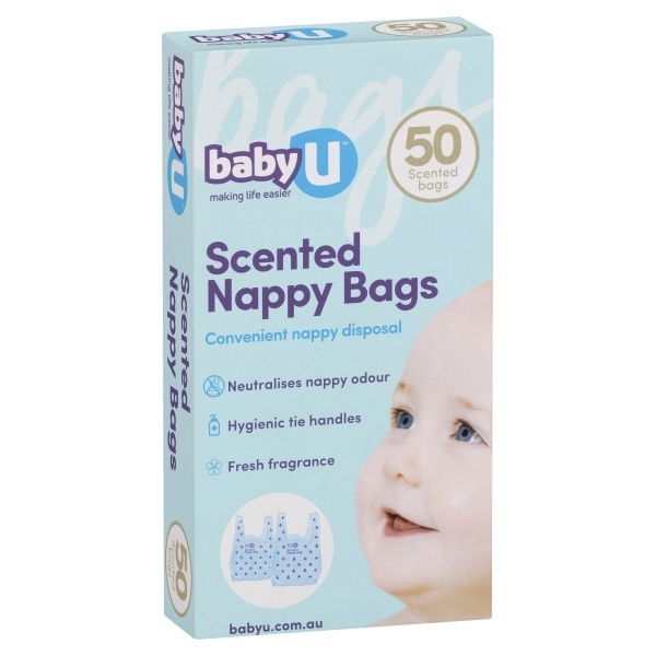 Baby U Nappy Bag 22x16cm Pk50