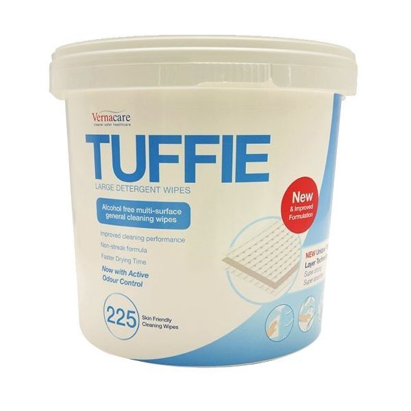 Tuffie Detergent Wipes 225/tub