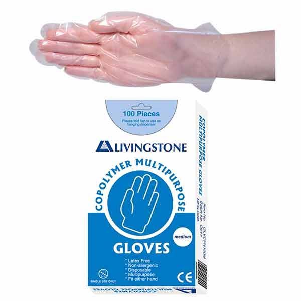 Livingstone Glove Paper Back Medium Pk100
