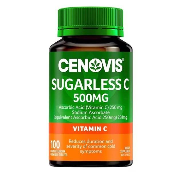 Cenovis Vitamin C 500mg SugarLess Orange 100Tbs