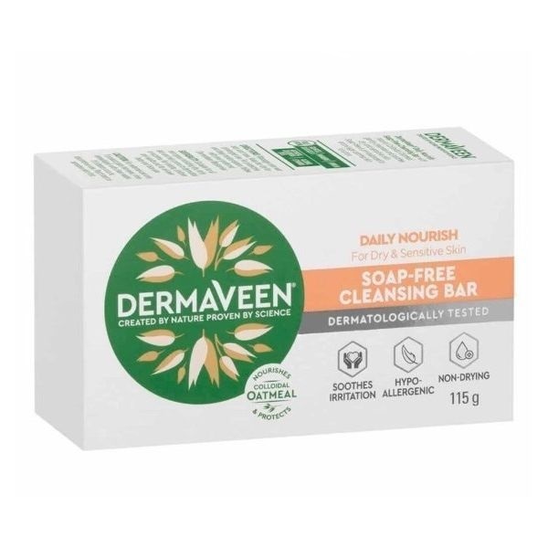 DermaVeen Daily Nourish Soap Free Cleansing Bar 115gm