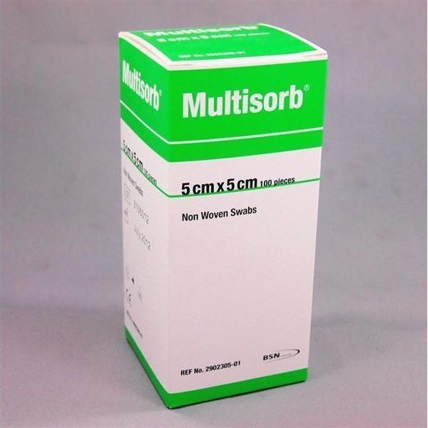 Multisorb Gauze Swab 5x5cm Pk100