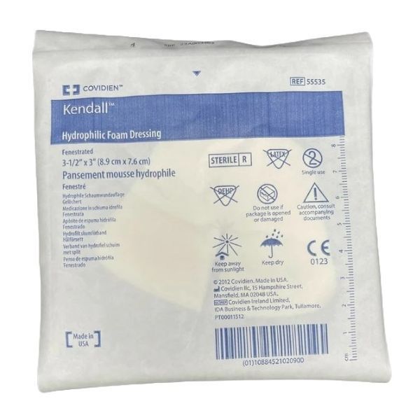 Copa Foam Dressing Fenestrated 8.9cmx7.6cm Box 10 - Image 2