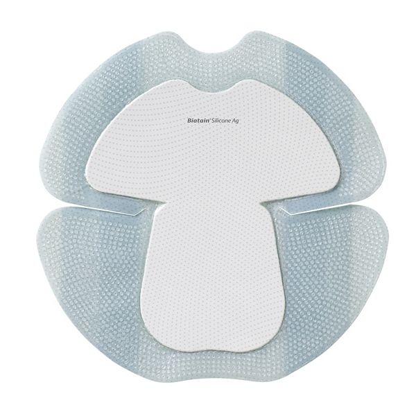 Biatain Silicone Silver Adhesive Foam Heel Dressing 18 x 18cm Box 5