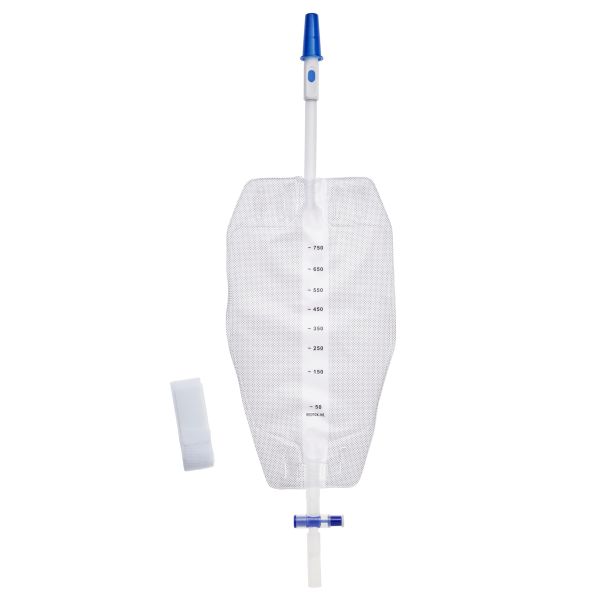 Unoquip Leg Bag Non-Sterile 750ml Short Tube T-Tap Soft Back Box 10