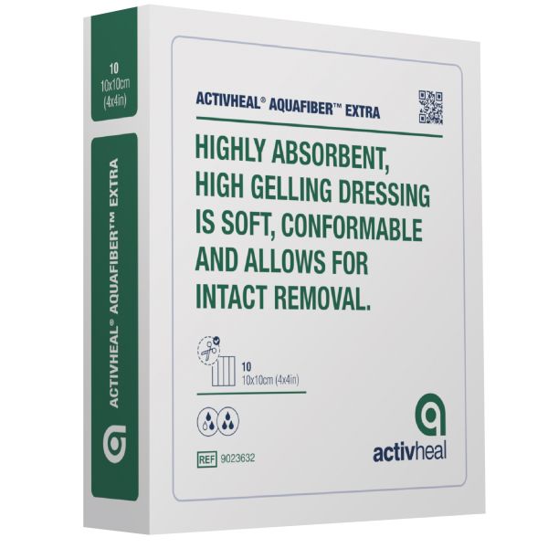ActivHeal Aquafiber Extra Gel Fiber Sheet 15x15cm
