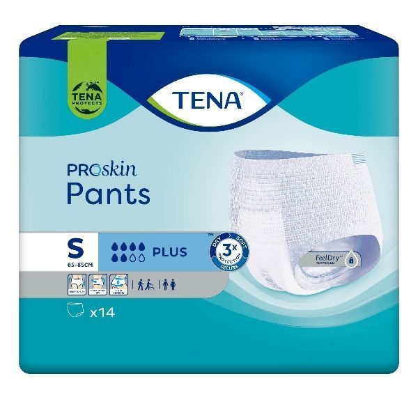 Tena Pants Plus Small Proskin White 1440ml 65-85cm Pk14