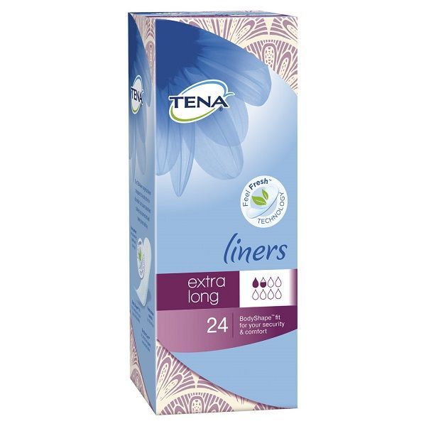 Tena Liners Extra Long Length 75ml Pk24