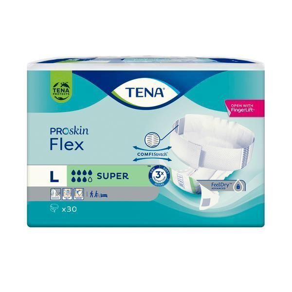 Tena Flex Proskin Super Large Green 1660ml Pk30