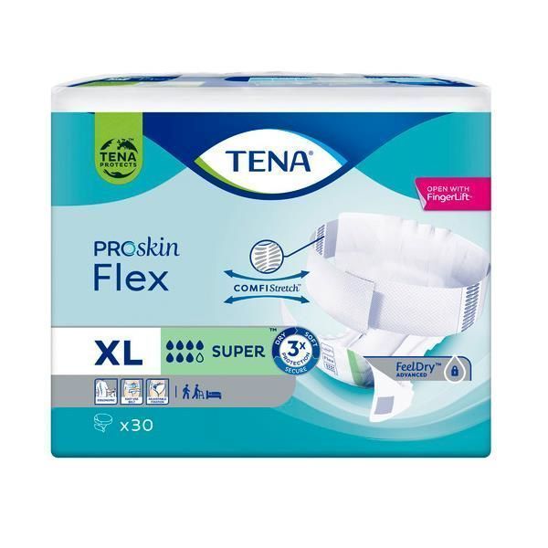 Tena Flex Proskin Super Extra Large 105-153cm 2058ml Pk30