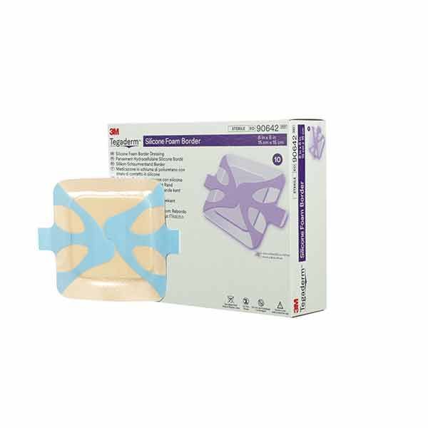 Tegaderm Silicone Foam Border Dressing 15x15cm