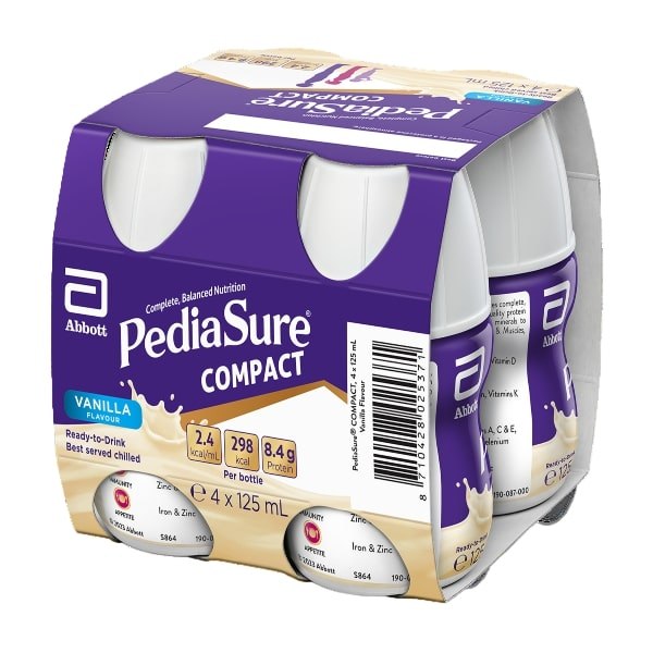 PediaSure Compact Vanilla 2.4Kcal 125ml Pack 4