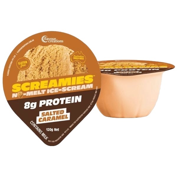 SCREAMIES No Melt Ice Cream Protein Salted Caramel 120g
