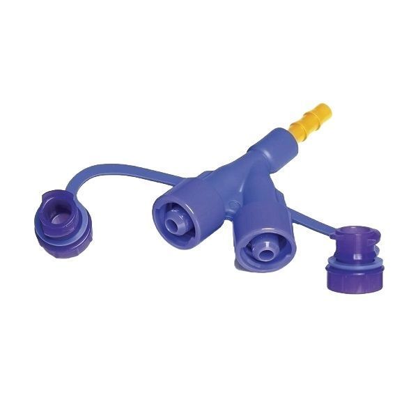 Kangaroo ENFit Y-Port PEG Adaptor Yellow 20FG