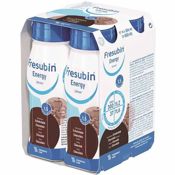 Fresubin Energy Drink Chocolate 200mL Easybottle Pack 4