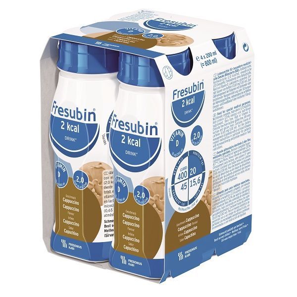 Fresubin 2kcal Drink Cappuccino 200mL Easybottle Pack 4