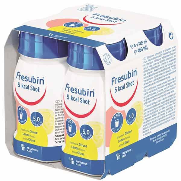 Fresubin 5kcal Shot Lemon 120mL Easybottle Pack 4