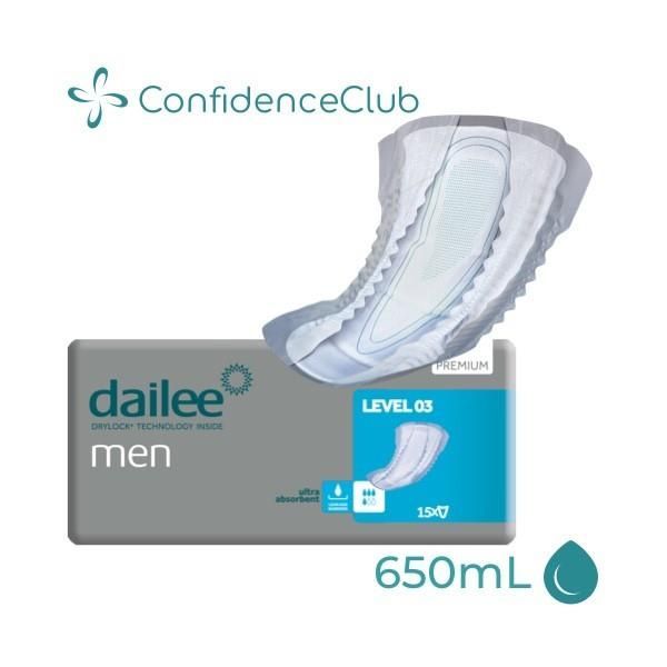 ConfidenceClub Dailee Men Level 3 Guards Pad 650ml Pk15