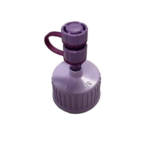 Nutricair Enteral Bottle Cap Drug Sampling Screw Cap ENFit