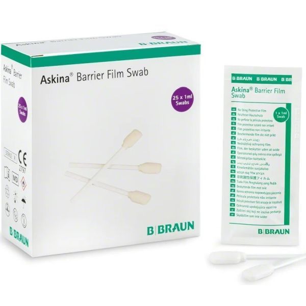Askina Barrier Film Foam Swab 1ml Box of 25