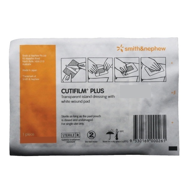 Cutifilm Plus Adhesive Dressing 8x15cm