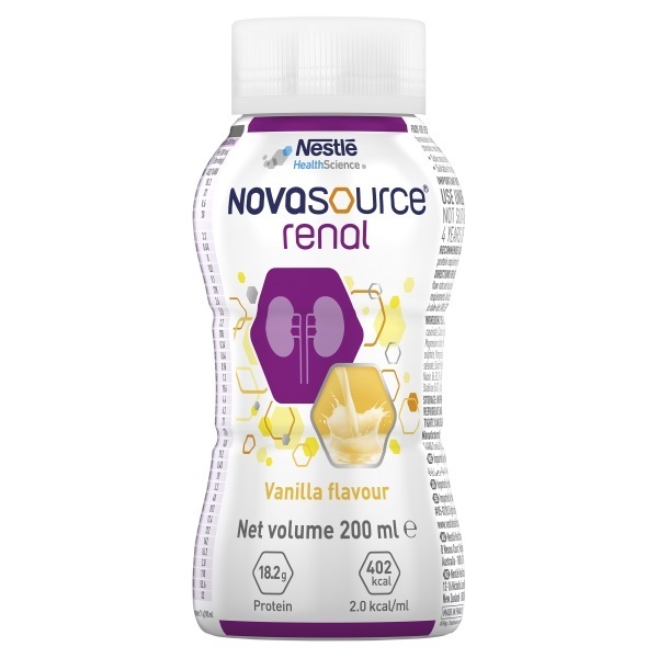 Novasource Renal Vanilla 200ml Bottle Pack 4