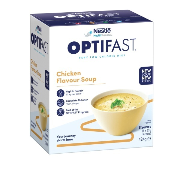 Optifast Very Low Calorie Diet Soup Chicken 53g Pk8