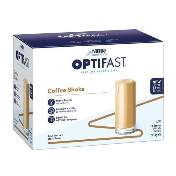 Optifast Very Low Calorie Diet Shake Coffee 53g Pk18
