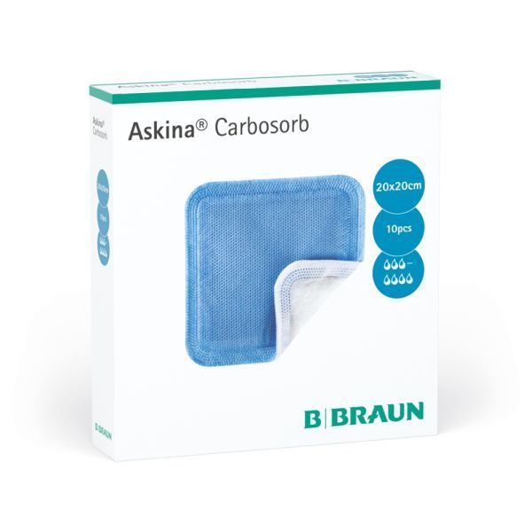 Askina Carbosorb 20x20cm Box 10
