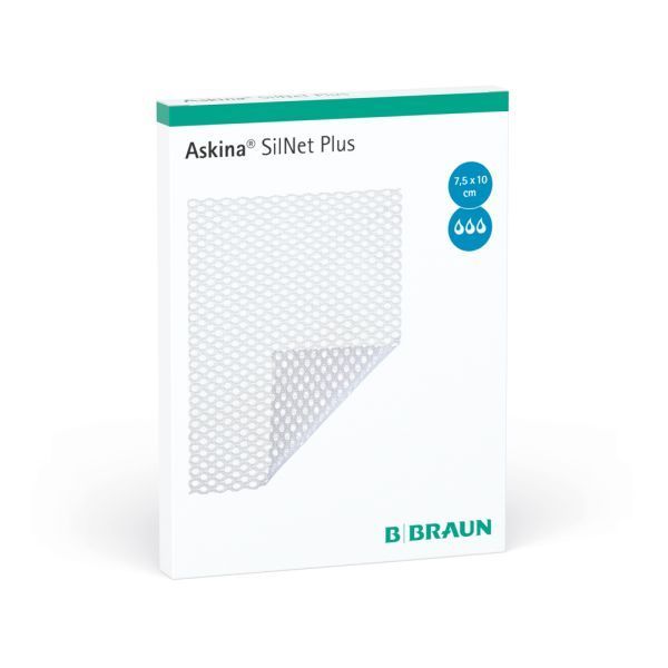 Askina Silnet Plus Dressing 10x7.5cm Box 10