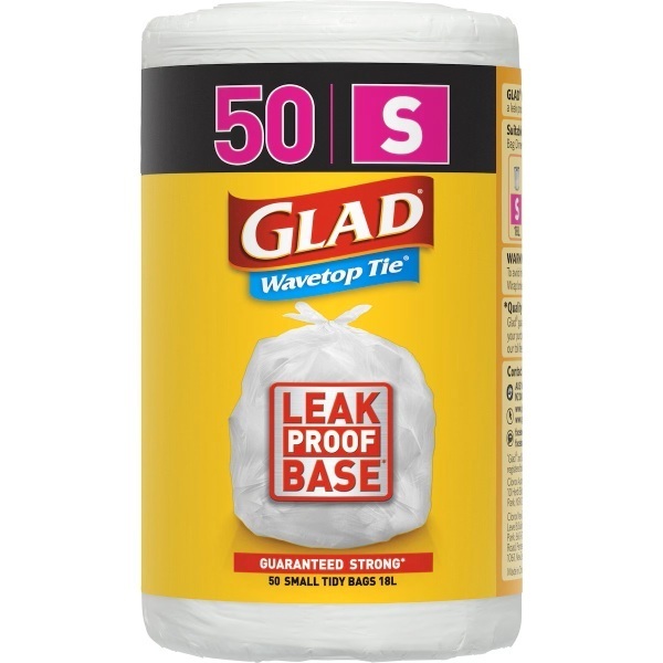 Glad Wavetop Bag 18 Litre 50 Roll For Swing Bin Liners