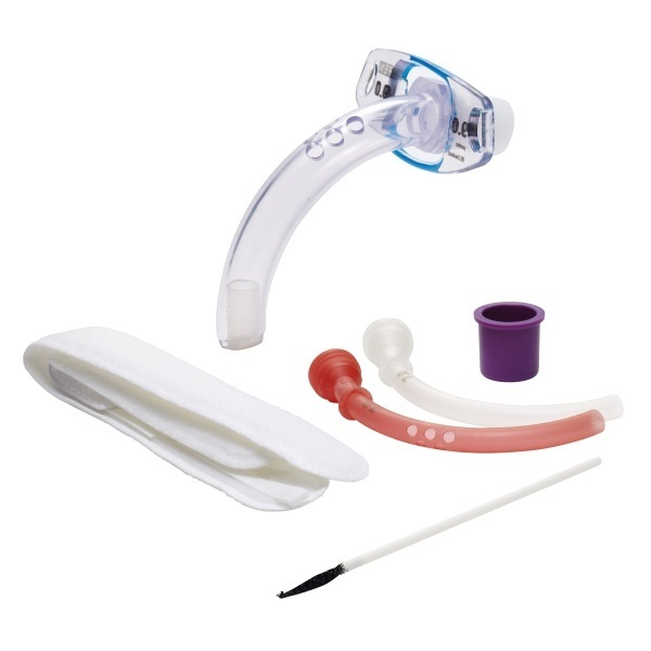 BLUselect Uncuffed Fenestrated Tracheostomy Tube Kit 7.0