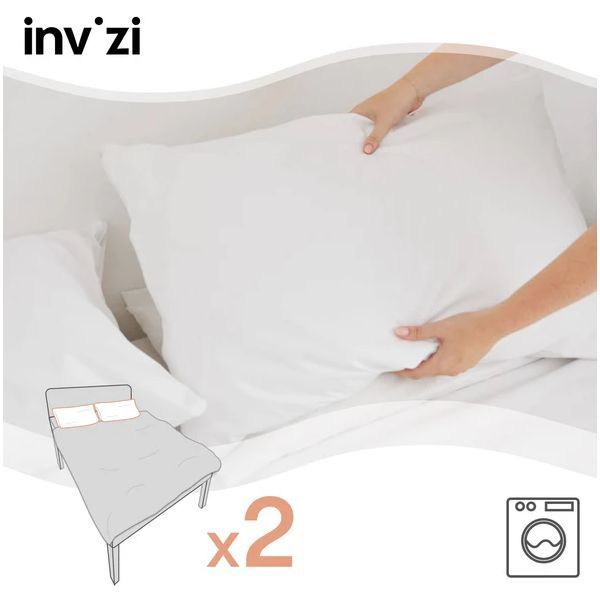 Invizi Pillow Cases Waterproof Pack 2