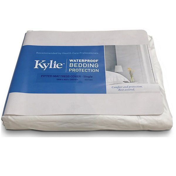 Kylie Fitted Mattress Cover Waterproof King Single 202x104x20cm