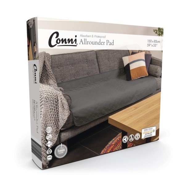 Conni Allrounder Pad Charcoal 153cm x 85cm